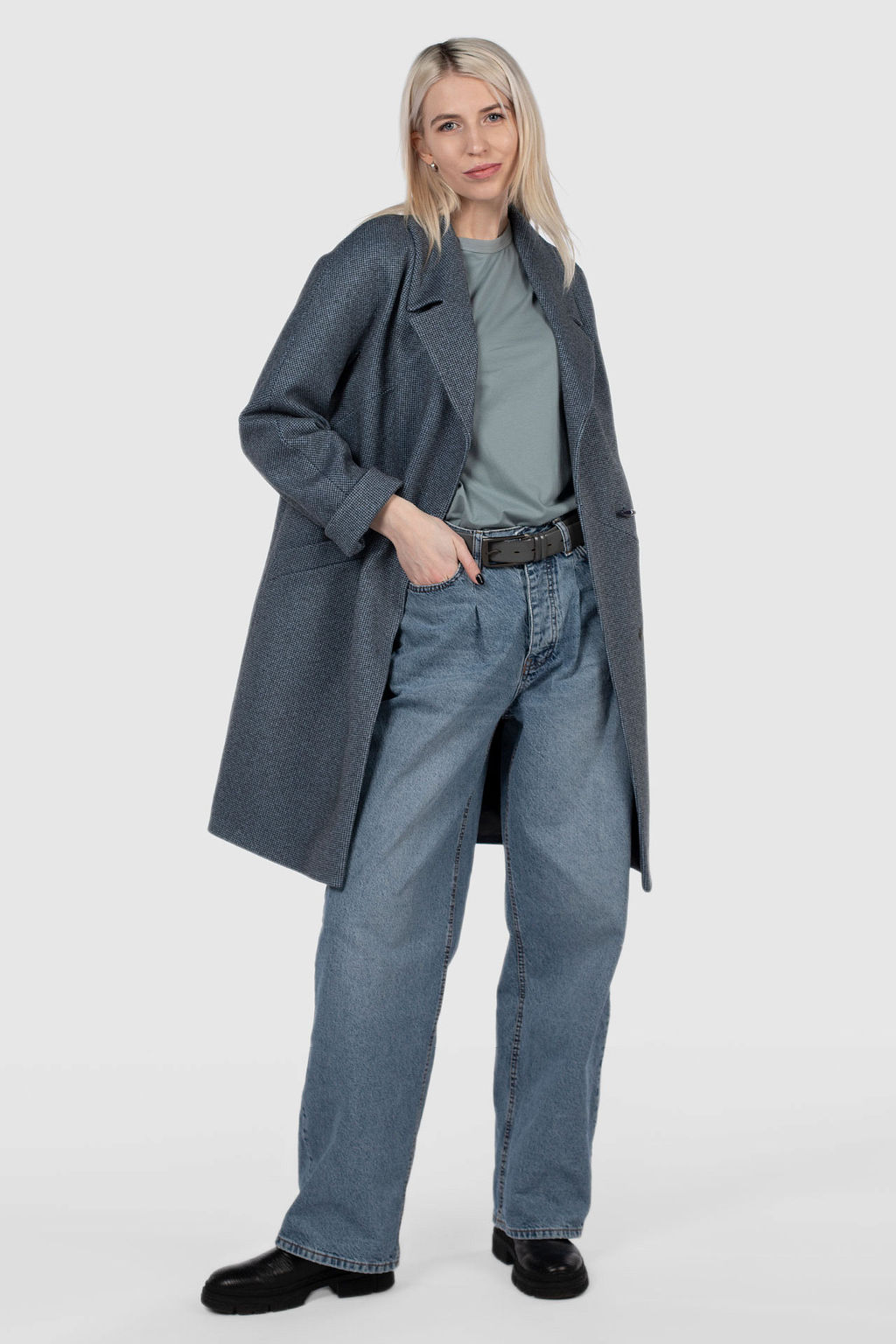 02-3200 Пальто женское утепленное - El podio фото 17