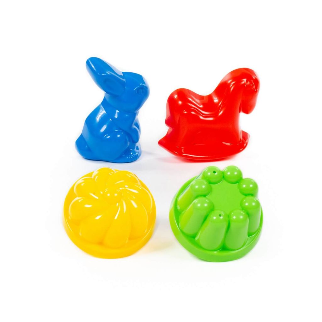 Формочки, 2 шт + формочки (заяц + лошадка) - Полесье фото 4