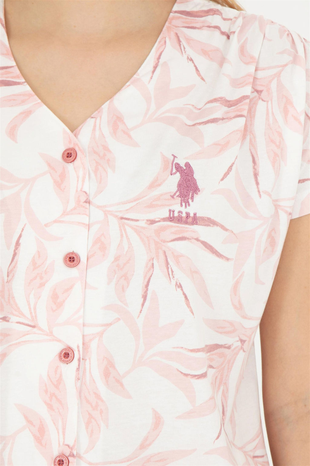 Женский пижамный комплект с лососем Неожиданная скидка в корзине - U.s. polo assn фото 7