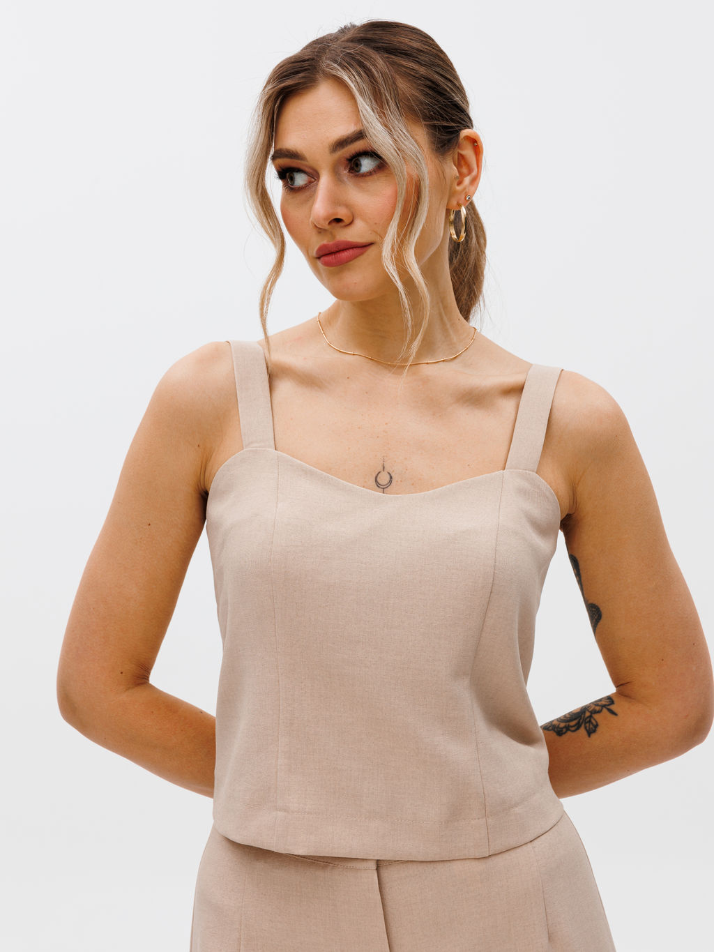 Костюм из жакета, топа и брюк. - Gizart фото 41