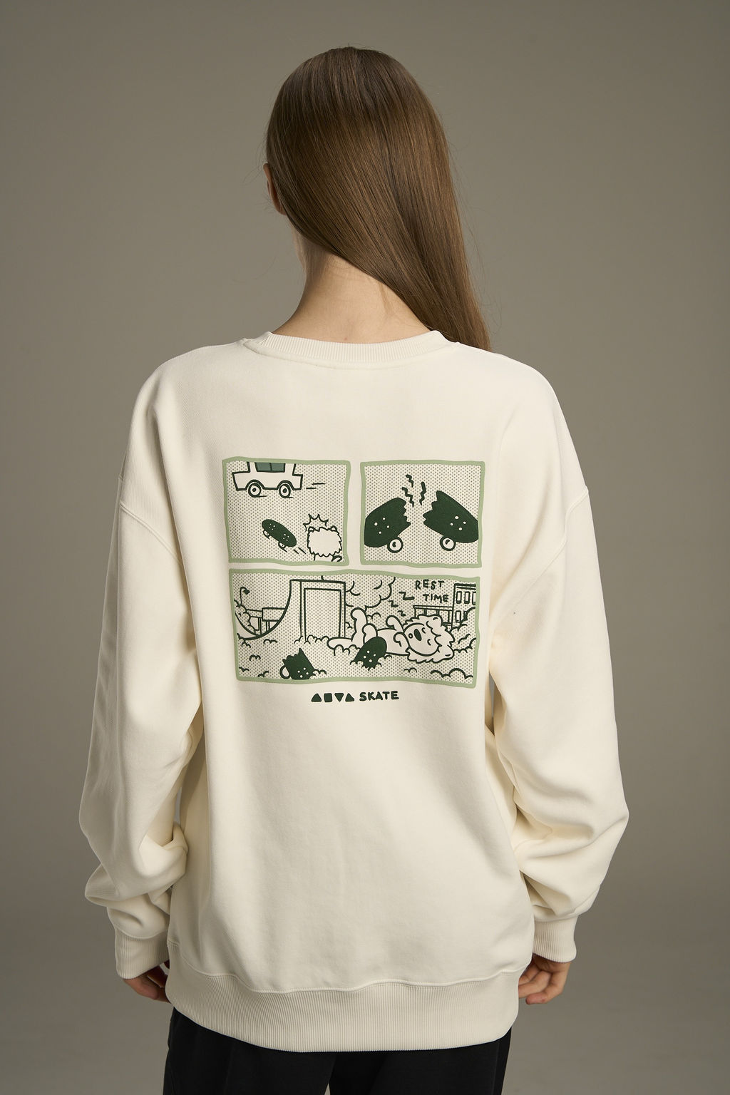 Свитшот утепленный Белый