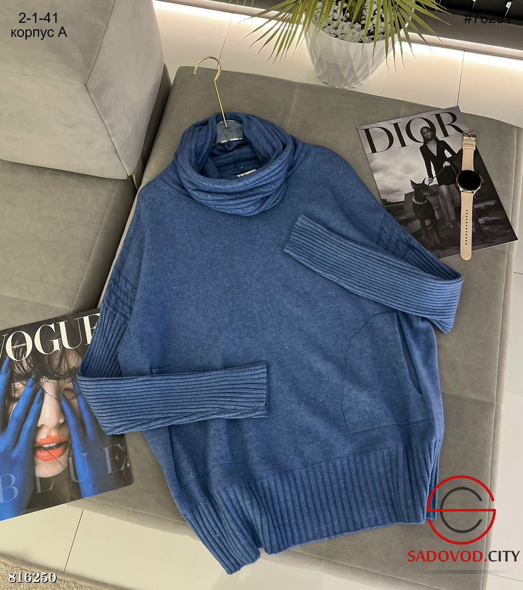 Женский тёплый свитер с горлом - Bruno фото 4