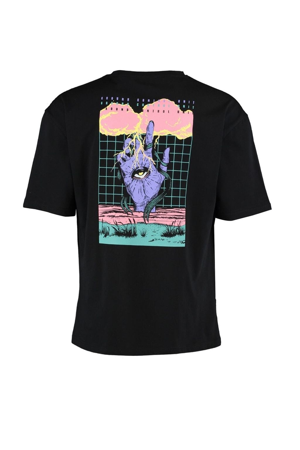 TRENDYOL MAN Siyah Oversize/Genis Kesim %100 Pamuklu Mistik Bask?l? T-Shirt TMNSS22TS0217 - Trendyolmilla фото 7