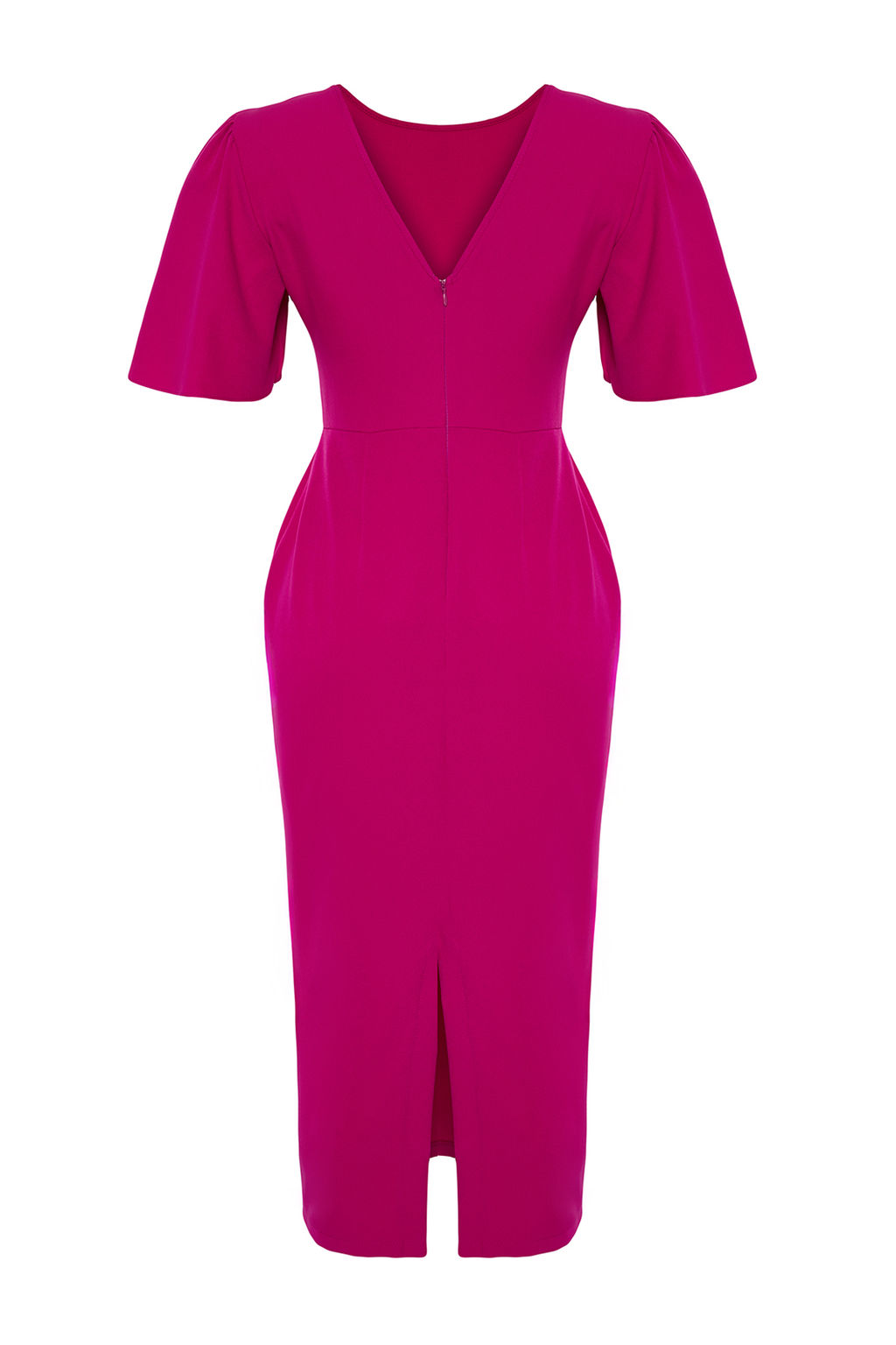TRENDYOLMILLA Fusya A Kesim Kolda Pili Detayl? Midi Kalem Etek Dokuma Elbise TWOSS24EL00659  фото 8