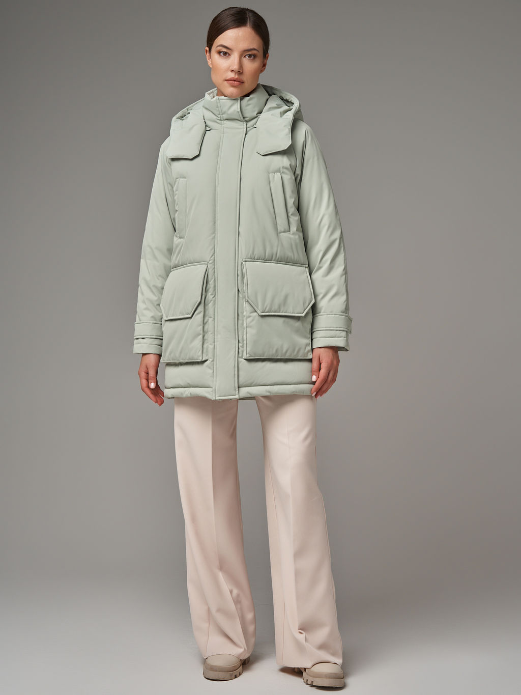 Пуховик женский 

АРТ. 81611z фисташковый/42 - Hoops фото 5