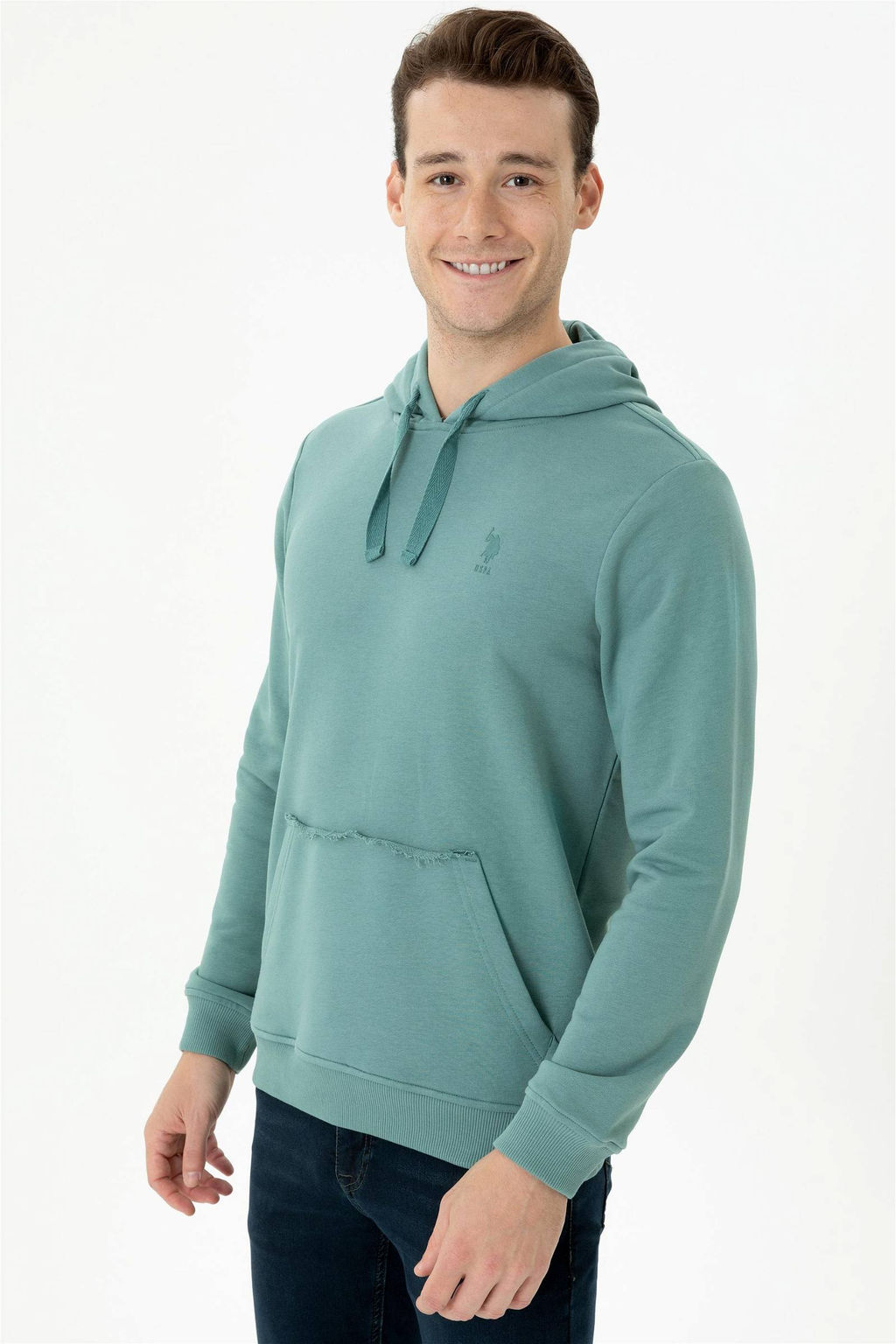 Мужской мятный свитшот - U.s. polo assn фото 3