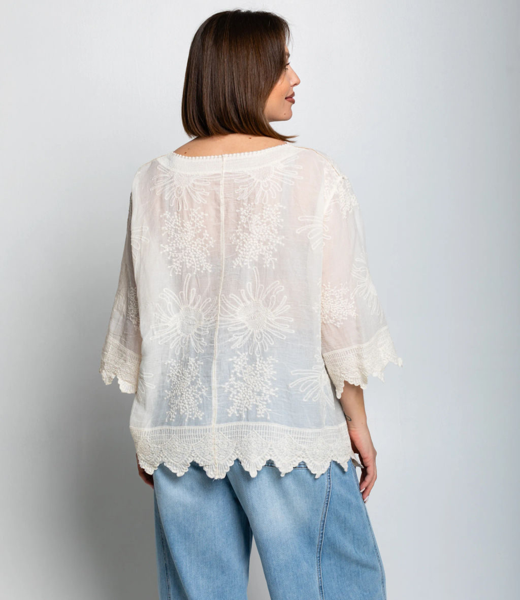 Блуза #КТ42 (4), светло-бежевый - Dommod фото 3