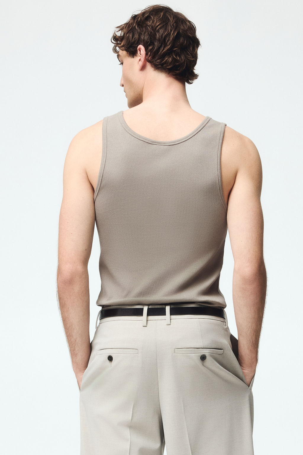 Camiseta sin mangas en canal? Slim Fit - H&m фото 8