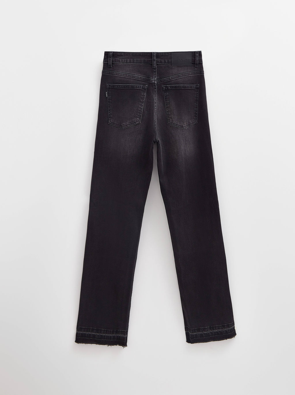 CONTE CON-716 Джинсы straight из eco-friendly денима с необработанным краем black - Conte elegant фото 9