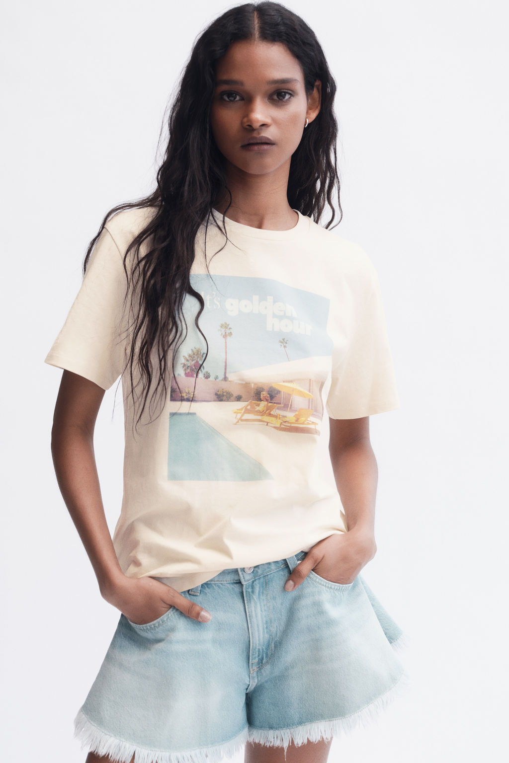 Camiseta estampada de algod?n - H&m фото 4