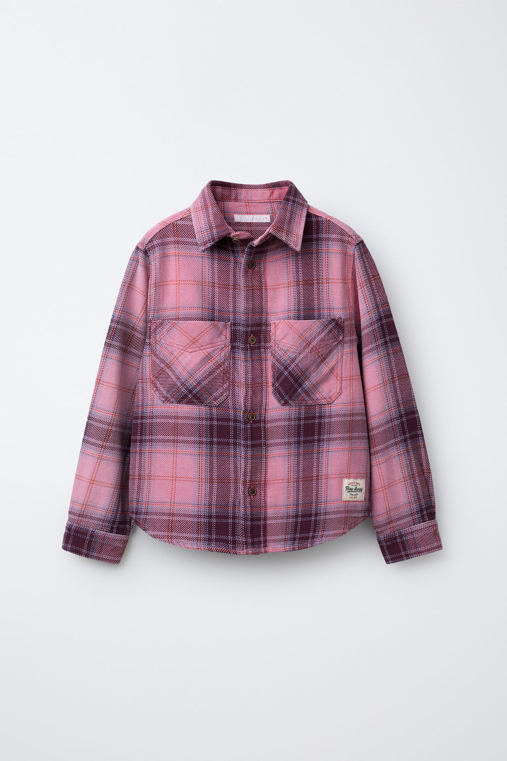 WASHED EFFECT CHECK OVERSHIRT - Zara фото 5