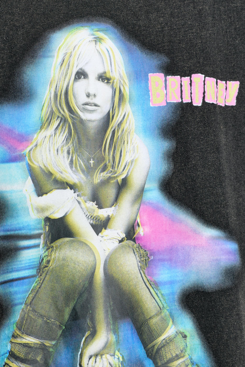 BRITNEY SPEASRS FADED-EFFECT T-SHIRT - Zara фото 9