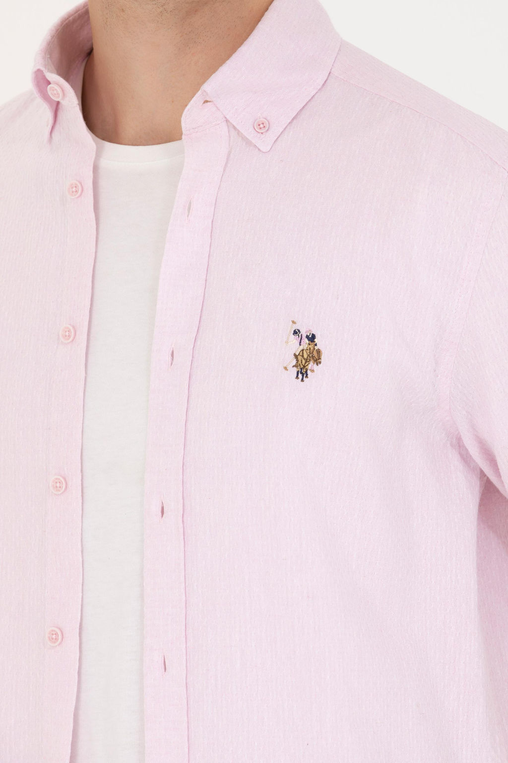 U. S. Polo Assn Мужская рубашка с длинным рукавом Magnolia - U.s. polo assn фото 7