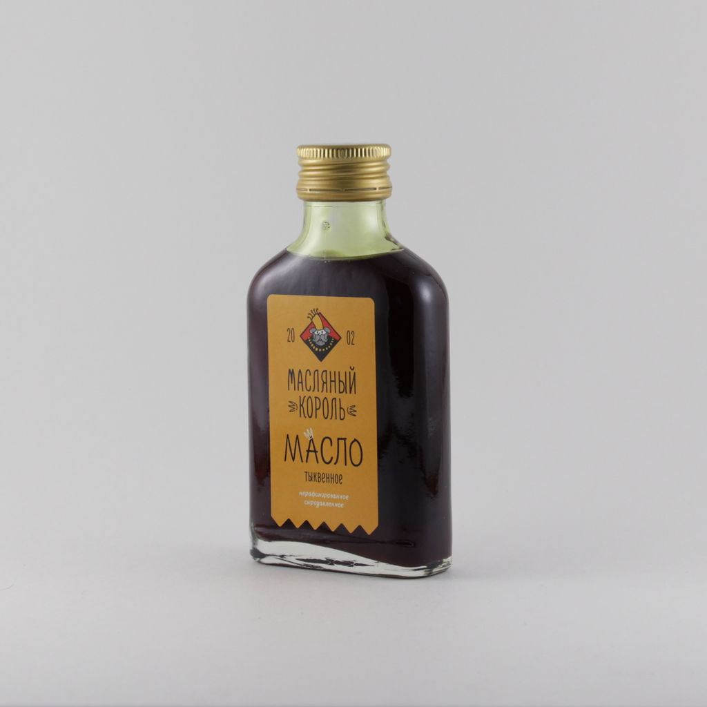 Масло тыквенное нерафинированное Масляный король 0,1л