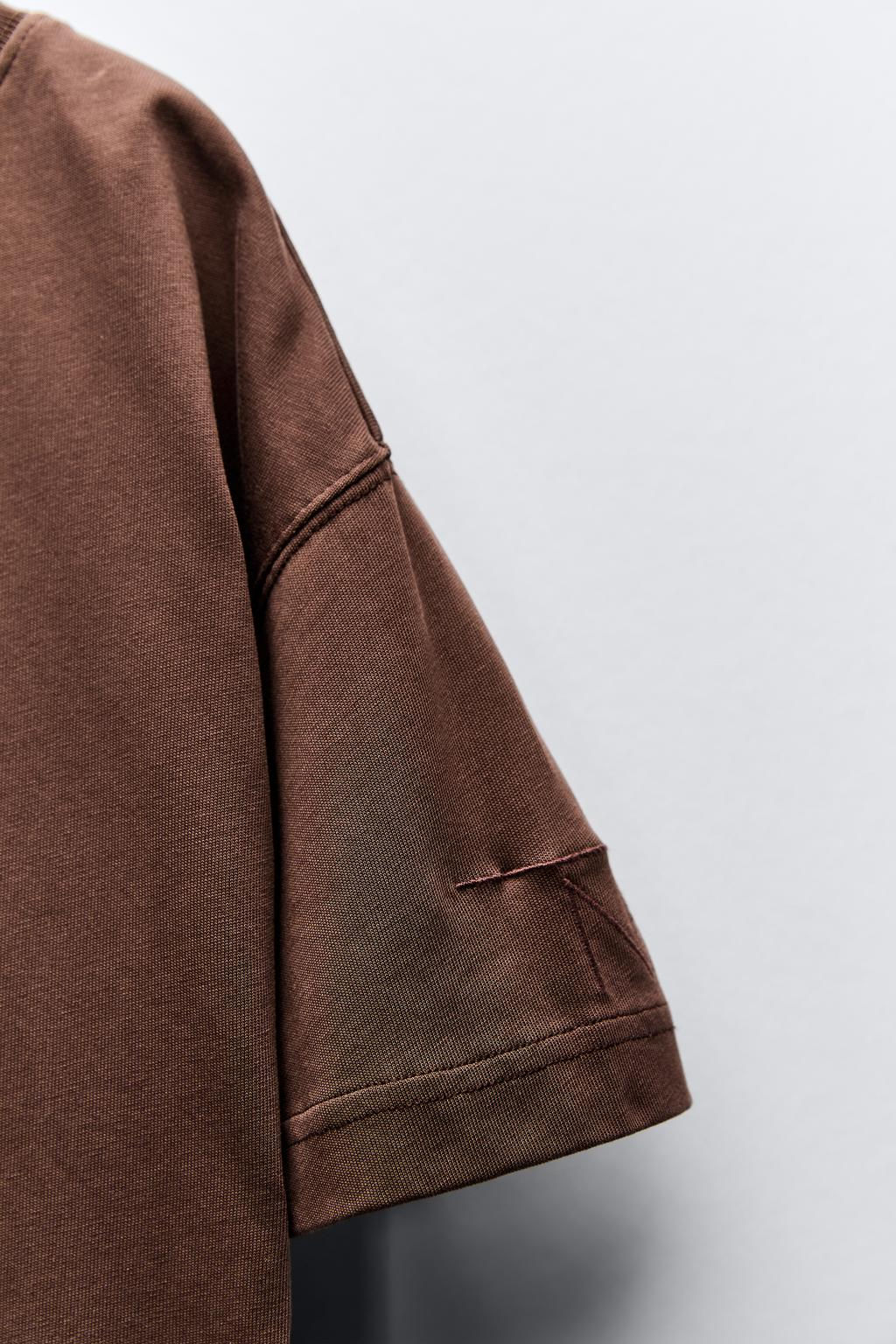 DEEP DYE SLOGAN T-SHIRT - Zara фото 8