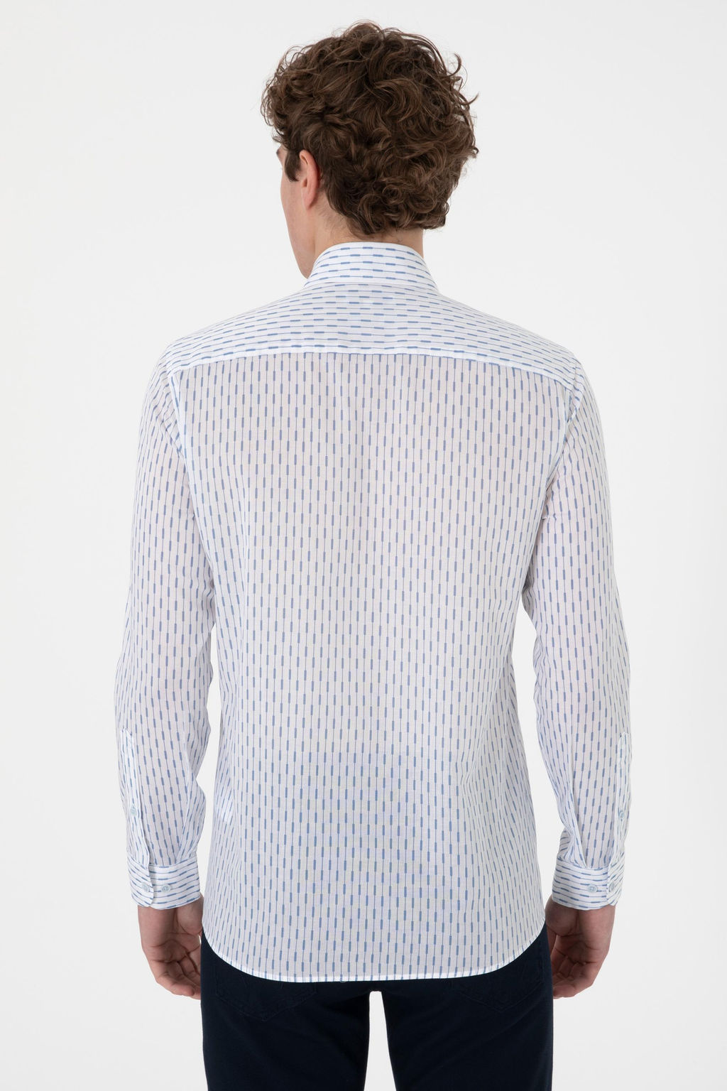 Erkek Mavi Uzun Kollu G_mlek Sepette S_rpriz _ndirim - U.s. polo assn фото 5