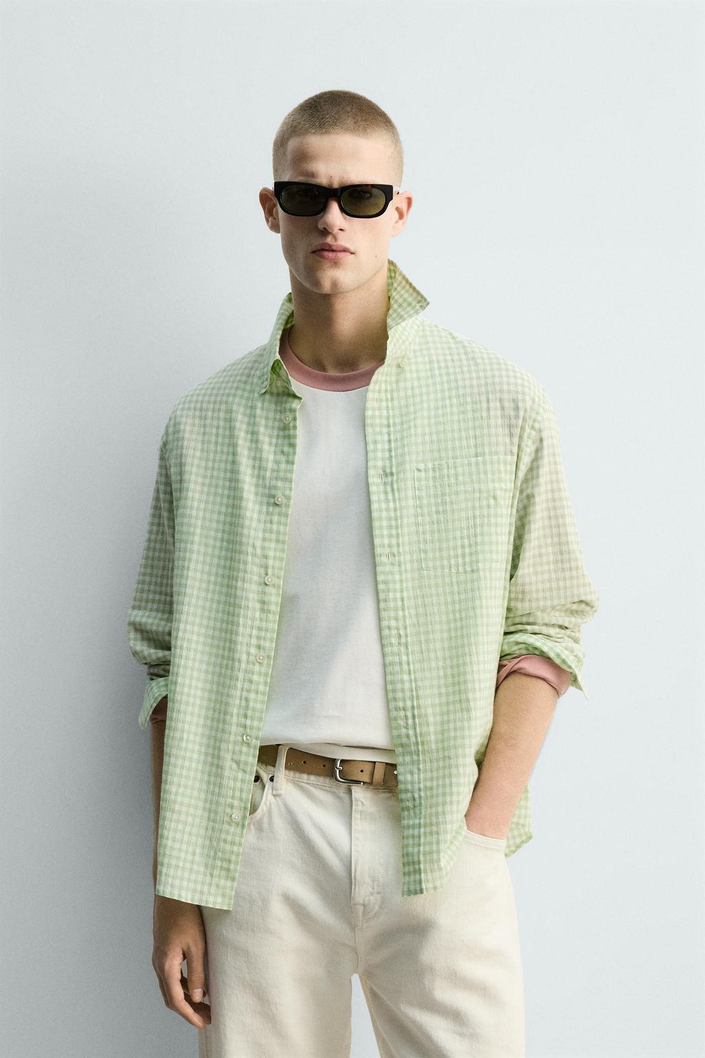REGULAR FIT CHECK SHIRT LIMITED EDITION - Zara фото 2
