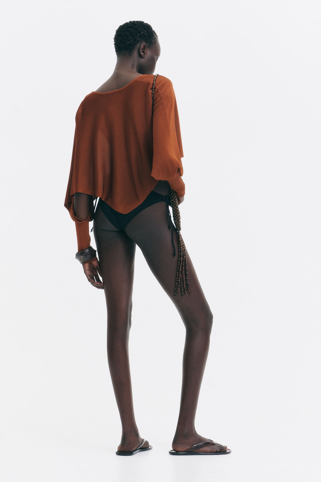 Top capa cropped - H&m фото 3