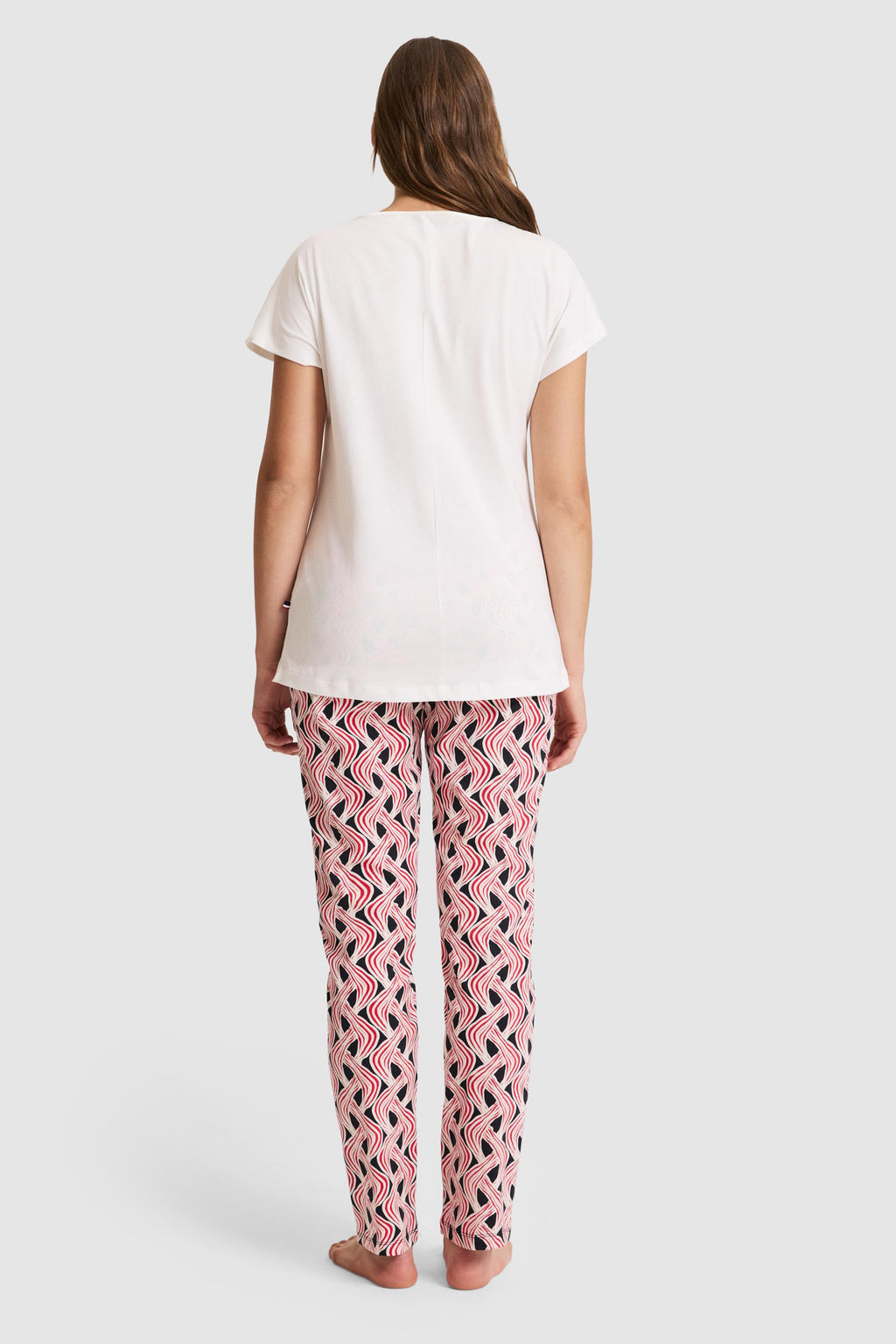 Kad_n Ekru Pijama Tak_m_