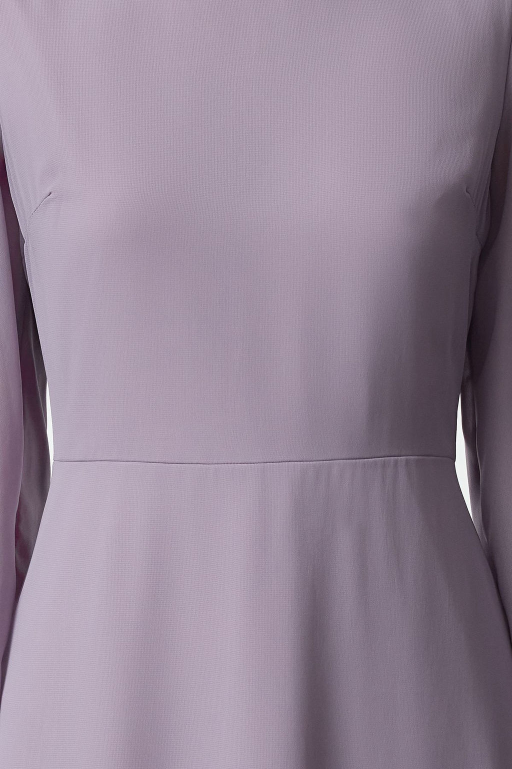 TRENDYOLMILLA Camel Dik Yakal? Etegi Volanl? Sifon Dokuma K?sl?k Elbise TWOAW20EL1313 фото 3