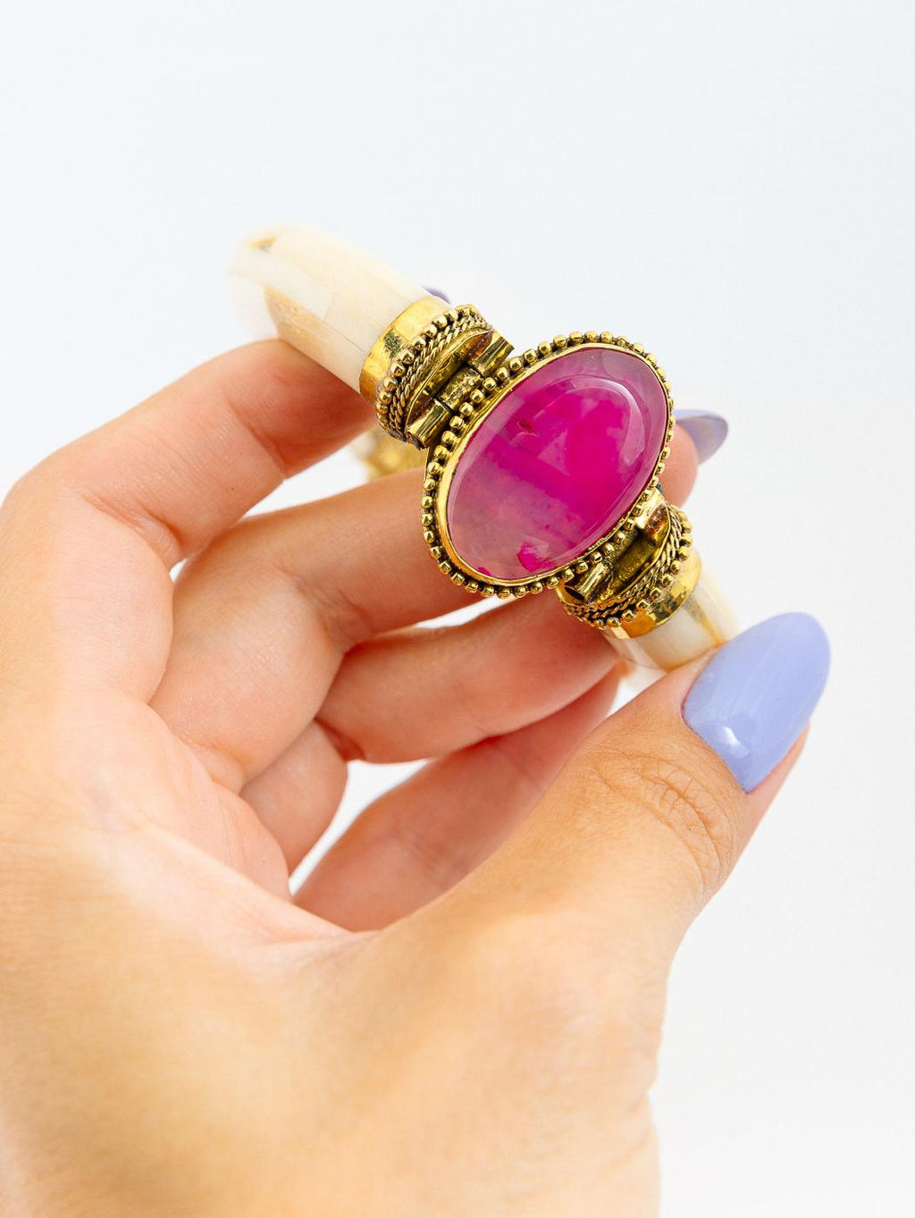 Украшение Браслет кость буйвола №506/12 - Ганг фото 3