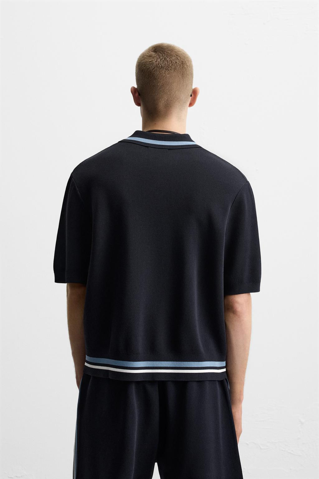 KNIT POLO SHIRT WITH POCKET - Zara фото 3