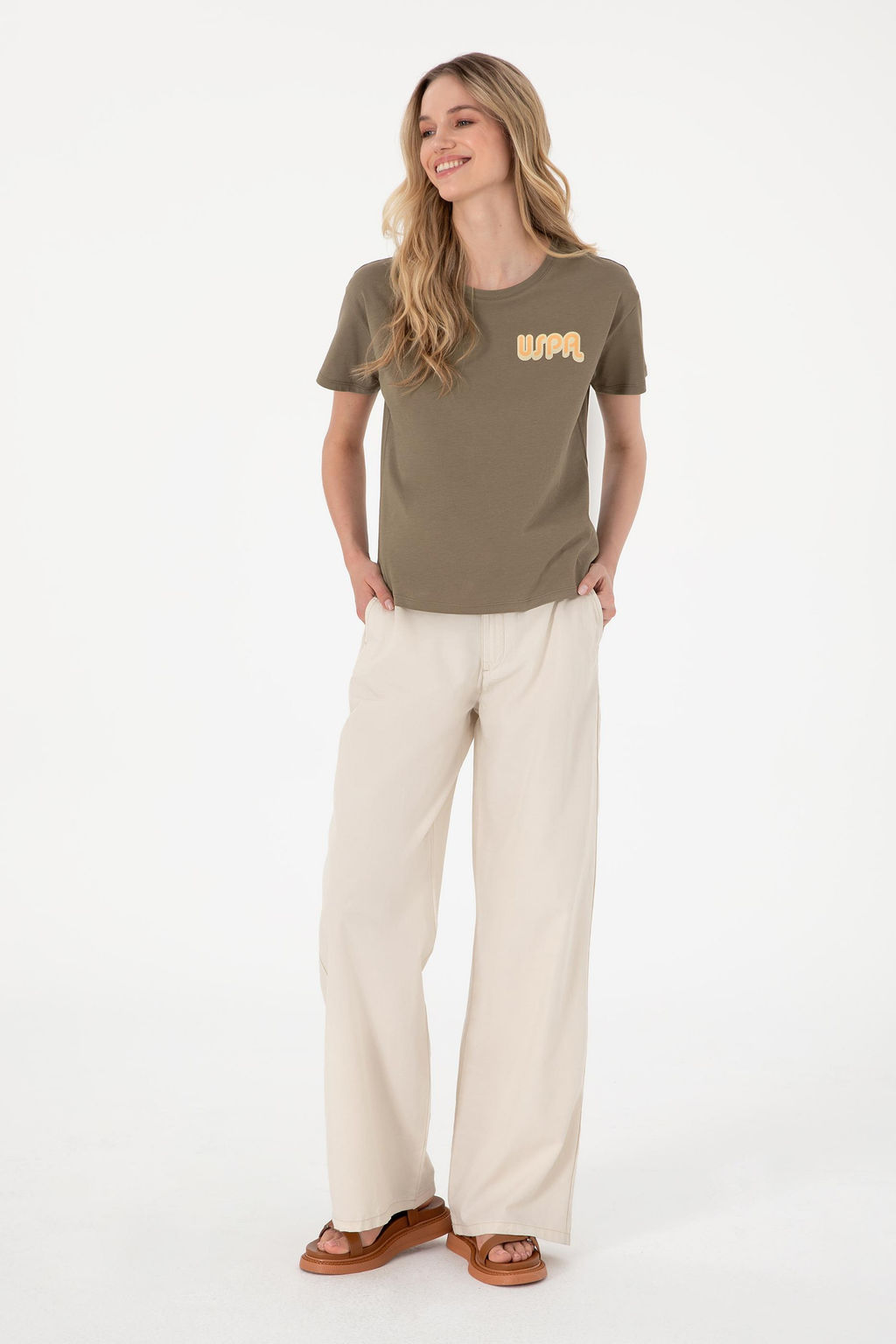 Kad_n Vizon Bisiklet Yaka Ti__rt Sepette S_rpriz _ndirim - U.s. polo assn фото 4