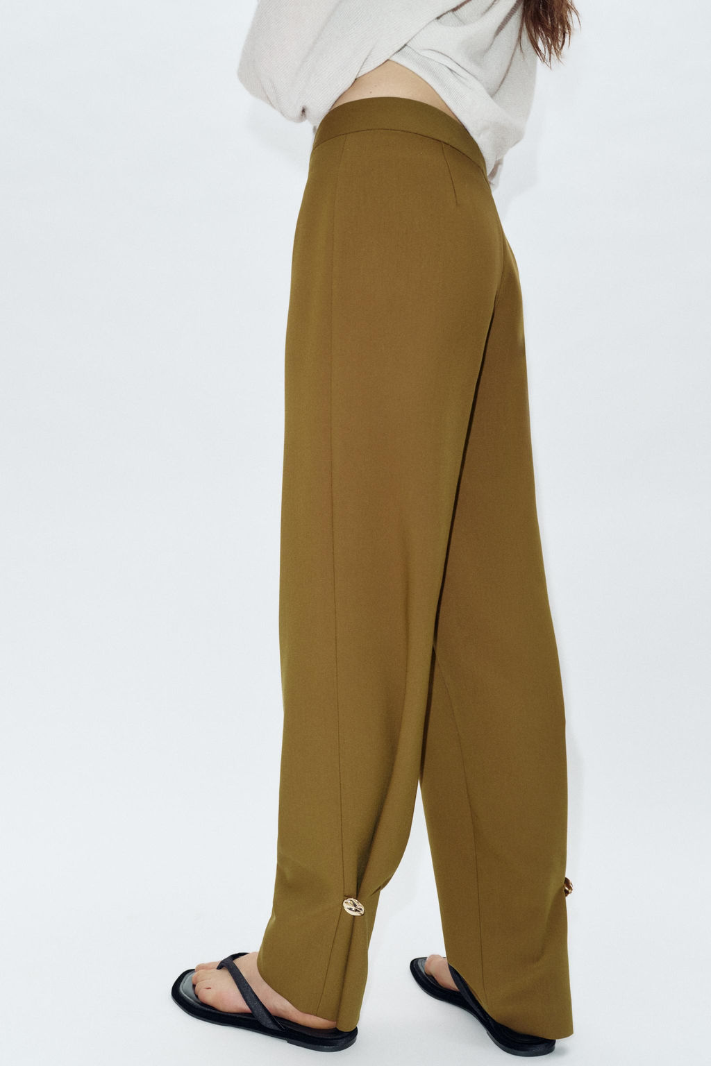 TROUSERS WITH ADJUSTABLE HEM - Zara фото 2