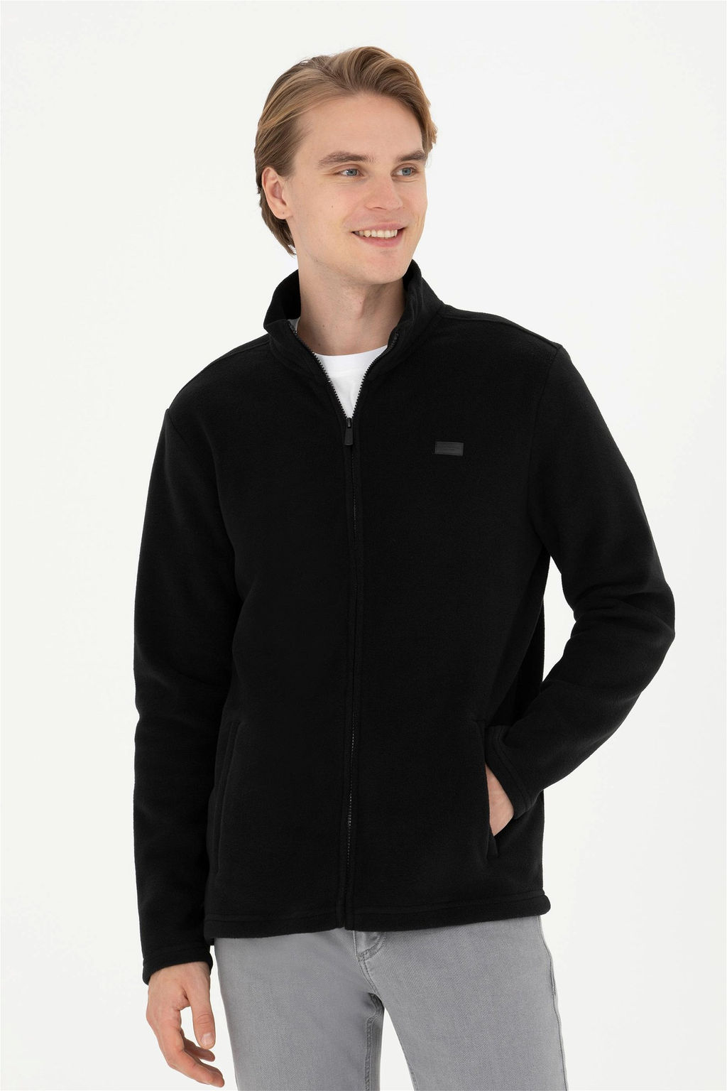 U. S. Polo Assn / Мужской черный вязаный кардиган - U.s. polo assn фото 3