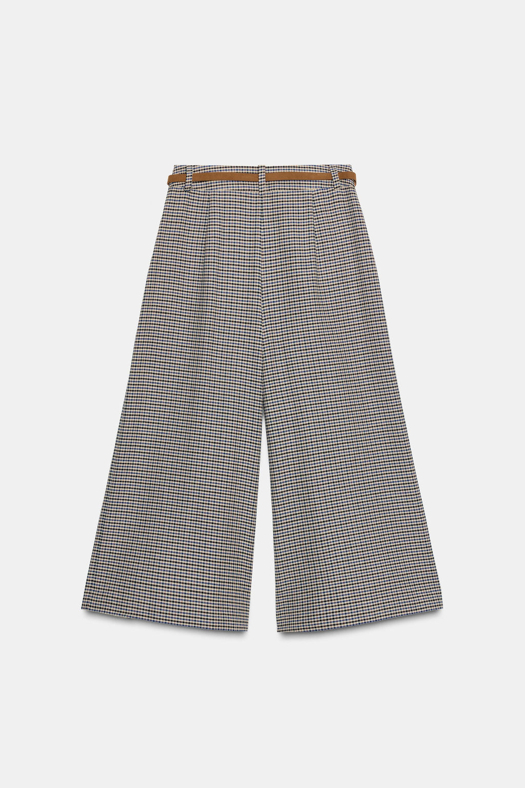 LONG HOUNDSTOOTH BERMUDA SHORTS WITH CHAIN BELT - Zara фото 6
