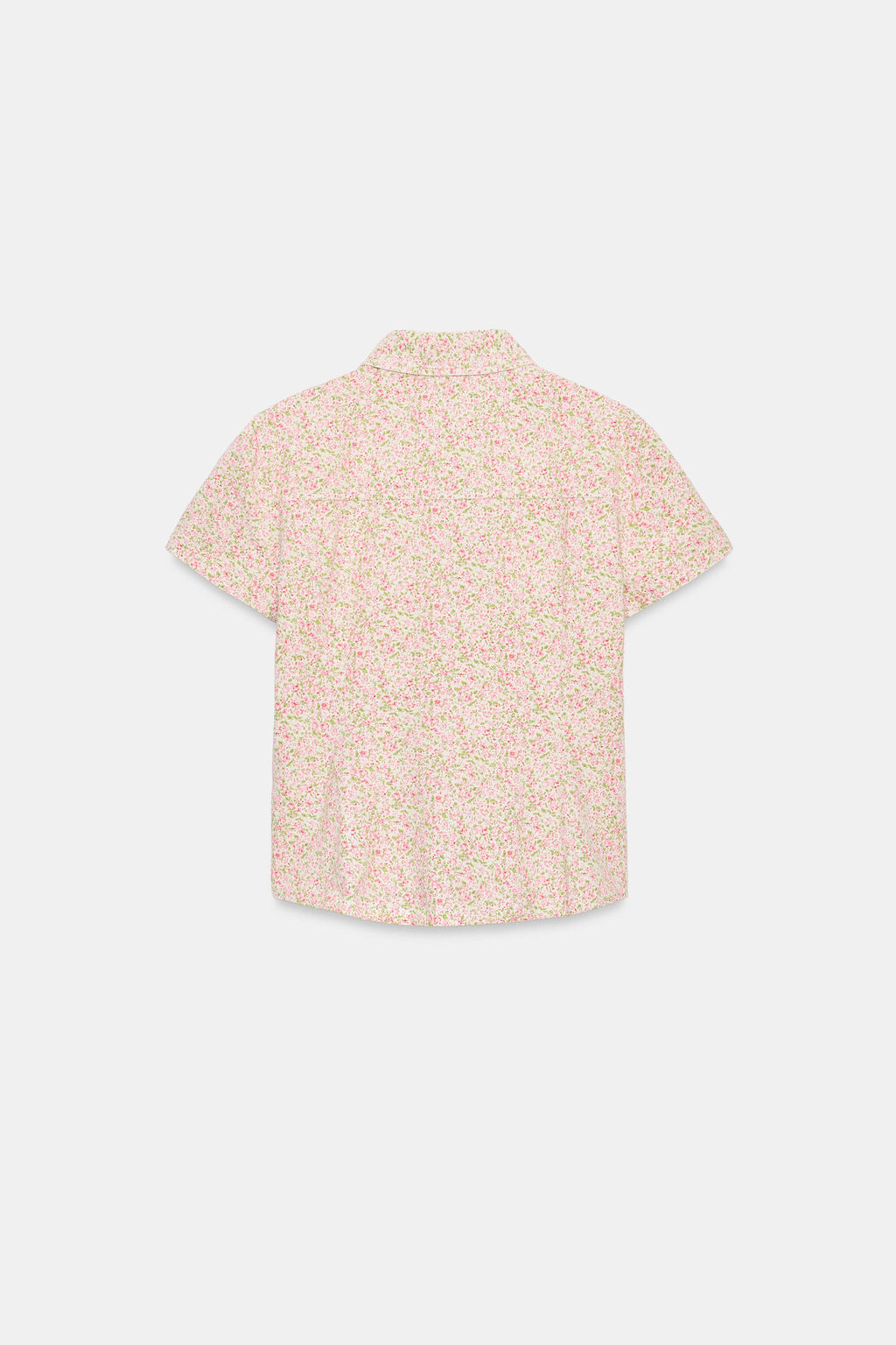 CAMISA MANGA CORTA FLORES / Rosa - Zara фото 8