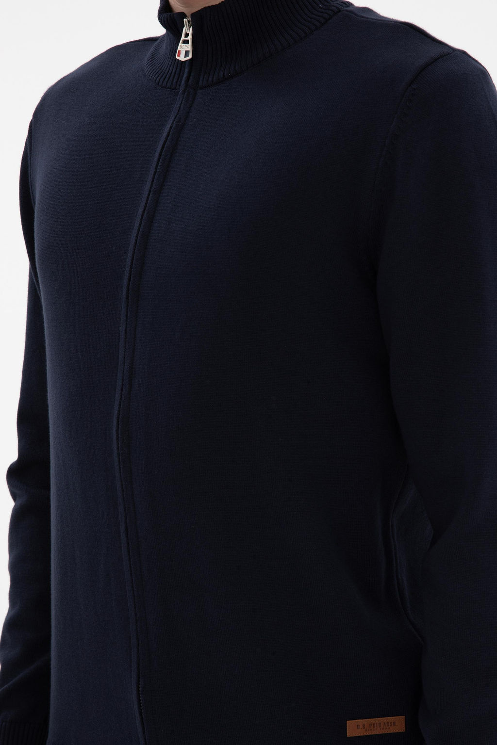 Мужской темно -синий базовый трикотаж кардиган Неожиданная скидка в корзине - U.s. polo assn фото 14