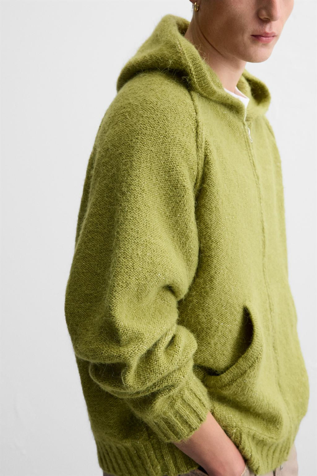 HOODED KNIT JACKET - Zara фото 6