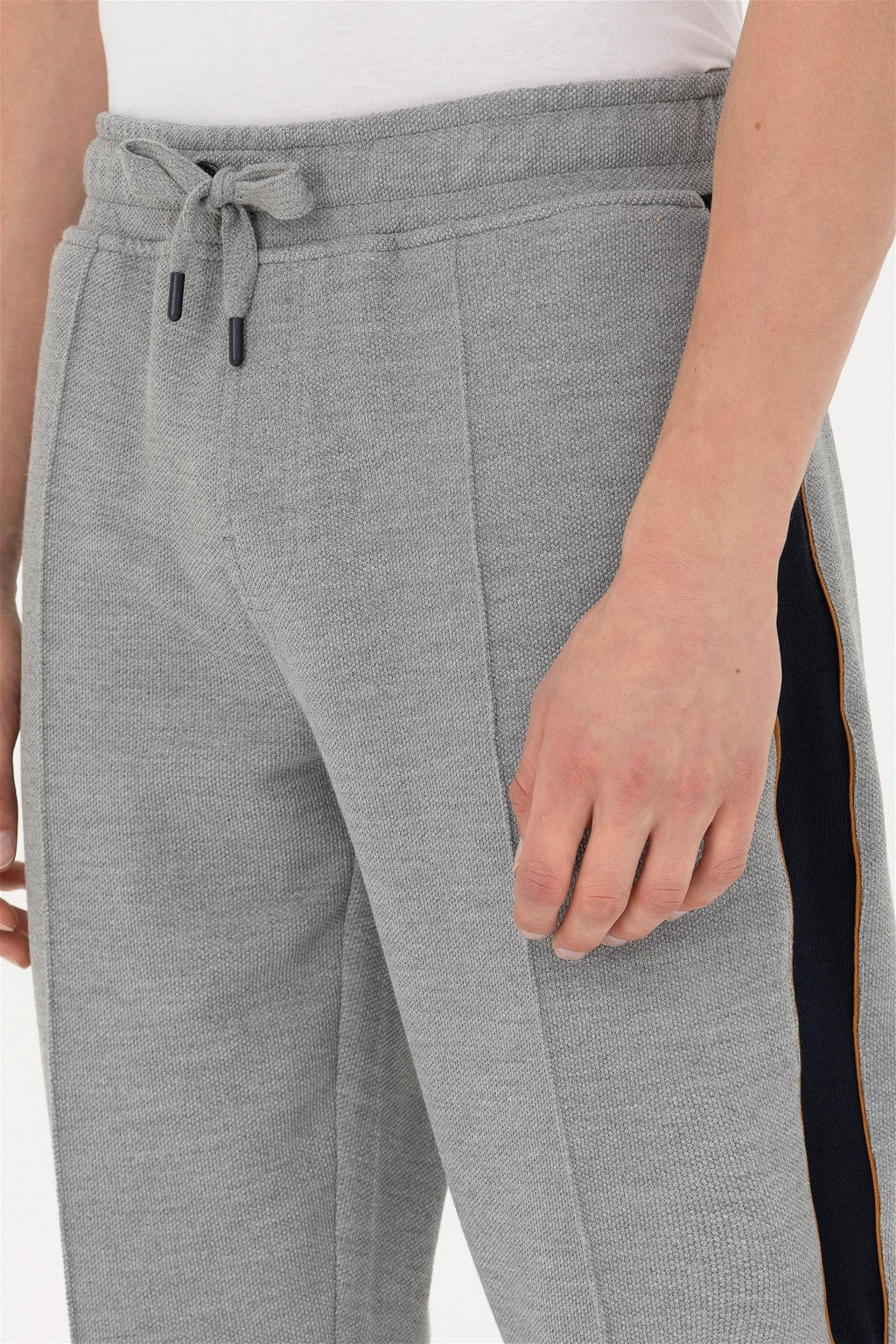 Мужские серые меланжевые спортивные штаны - U.s. polo assn фото 5