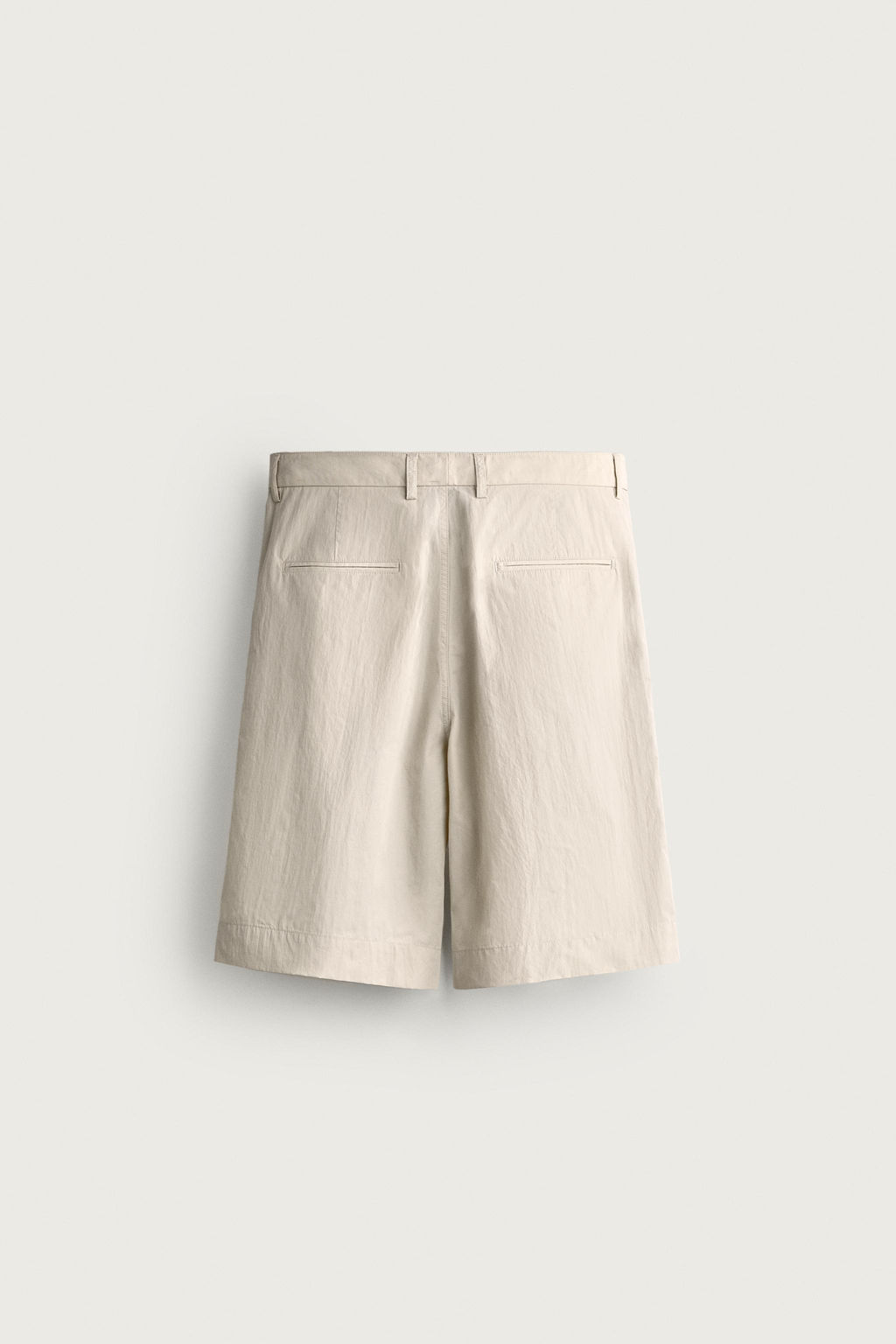 BERMUDA WIDE FIT PLIEGUES / Beige - Zara фото 7
