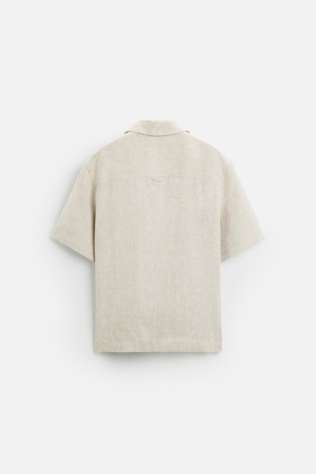 100% LINEN SHIRT - Zara фото 29