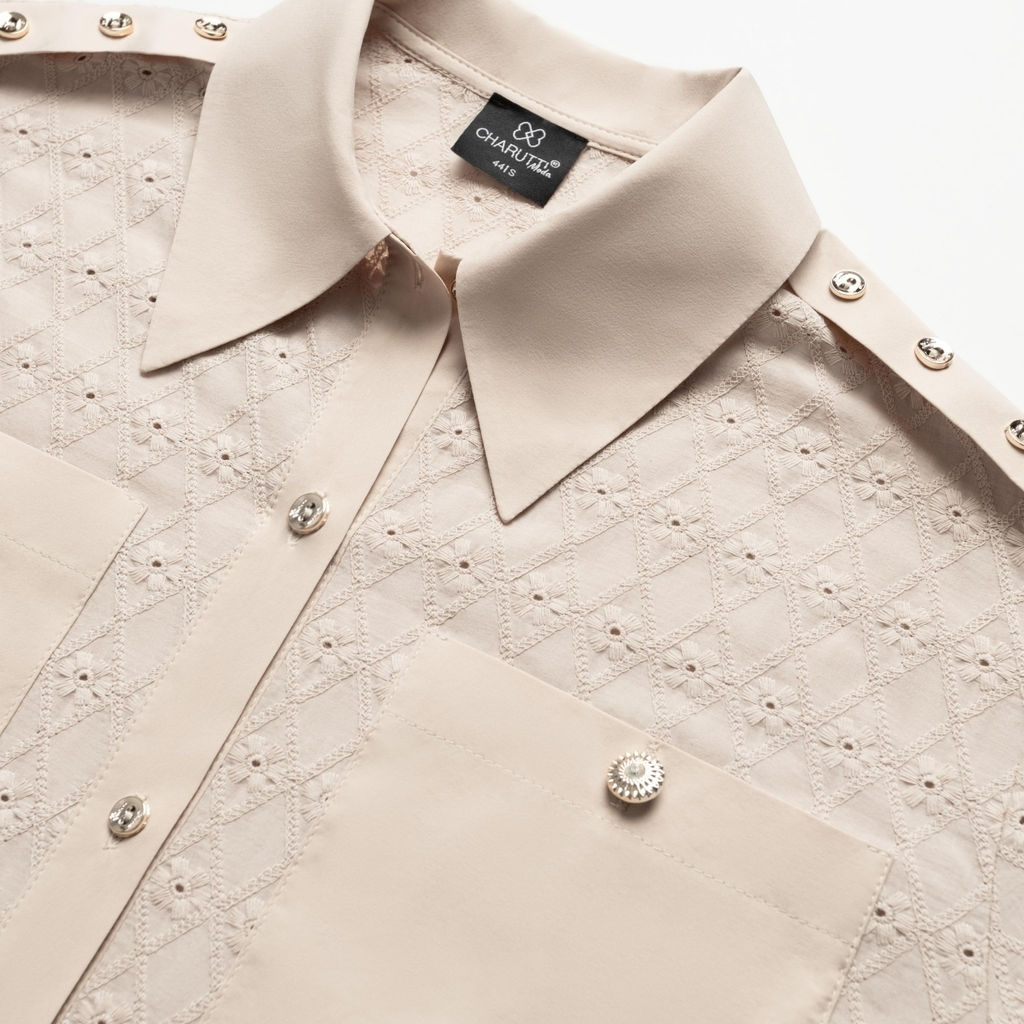 Рубашка, Пик элегантности (с поясом) - Charutti фото 6