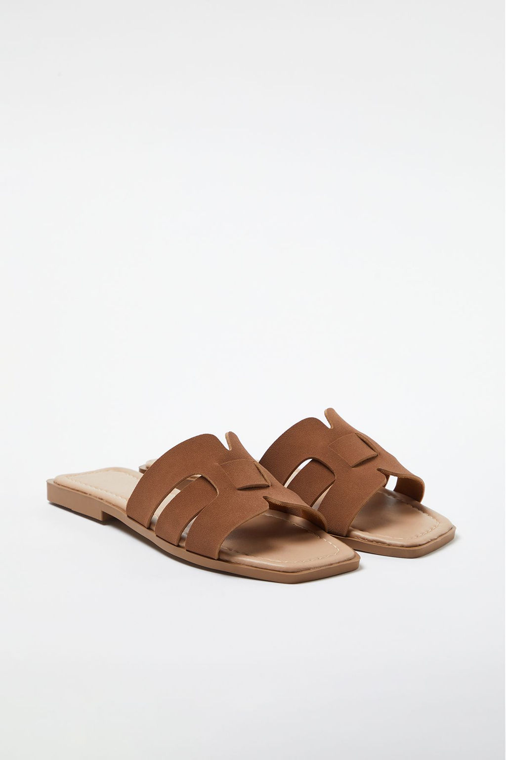 Trendyol Shoes Ekru Tek Bant Gunluk Kad?n Terlik TAKSS24TE00010 - Trendyolmilla фото 15