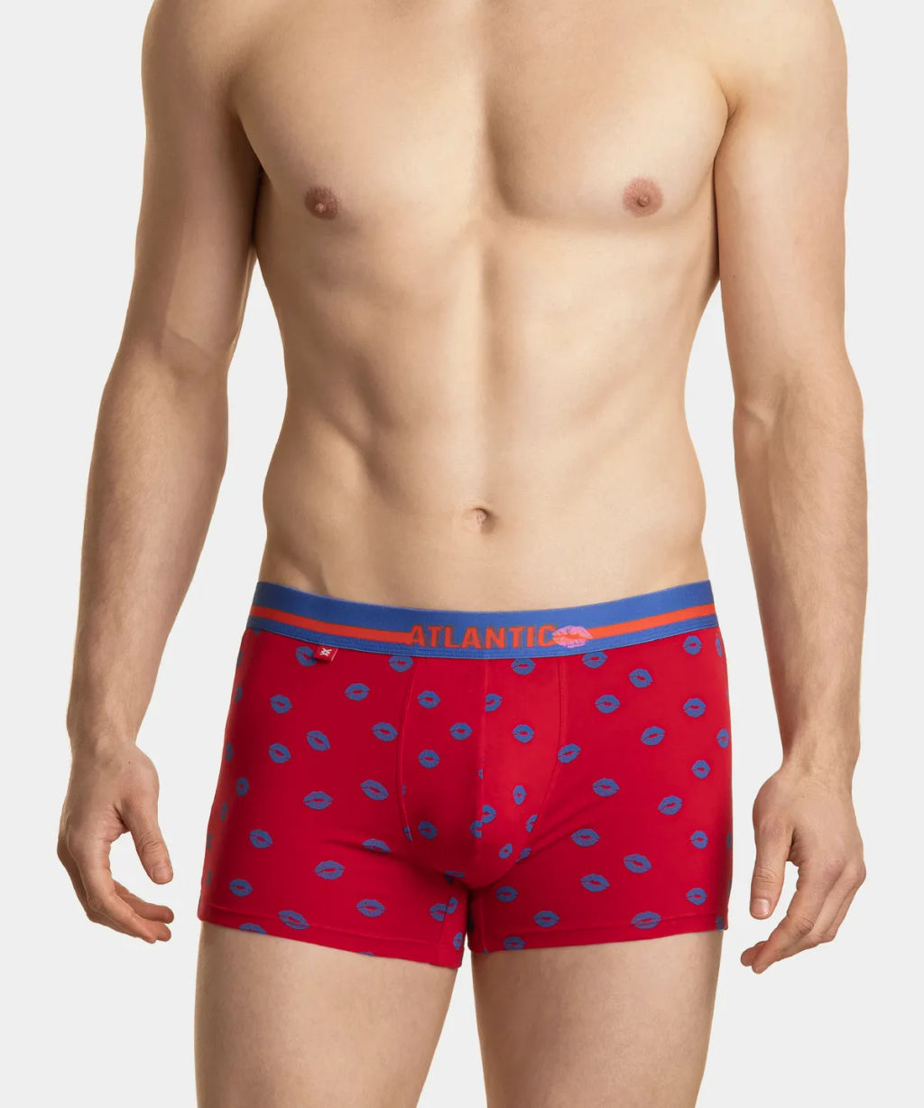 ATLANTIC 2GMH-021 Трусы шорты Kiss - набор 2 шт.  фото 4