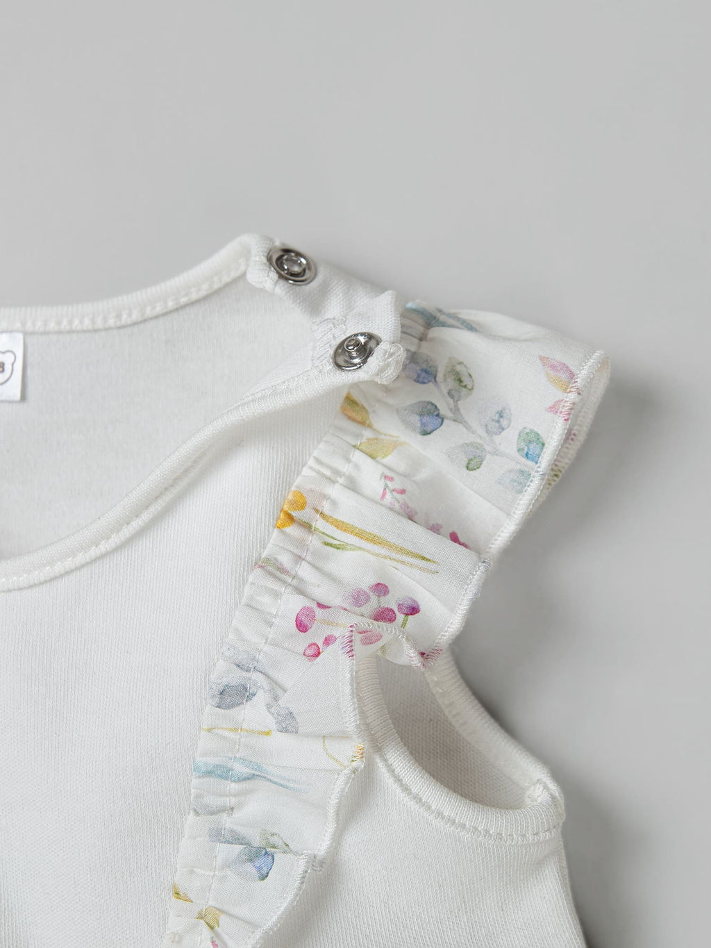 Платье-боди с крылышками Акварельные цветы 0+ - Bungly фото 4