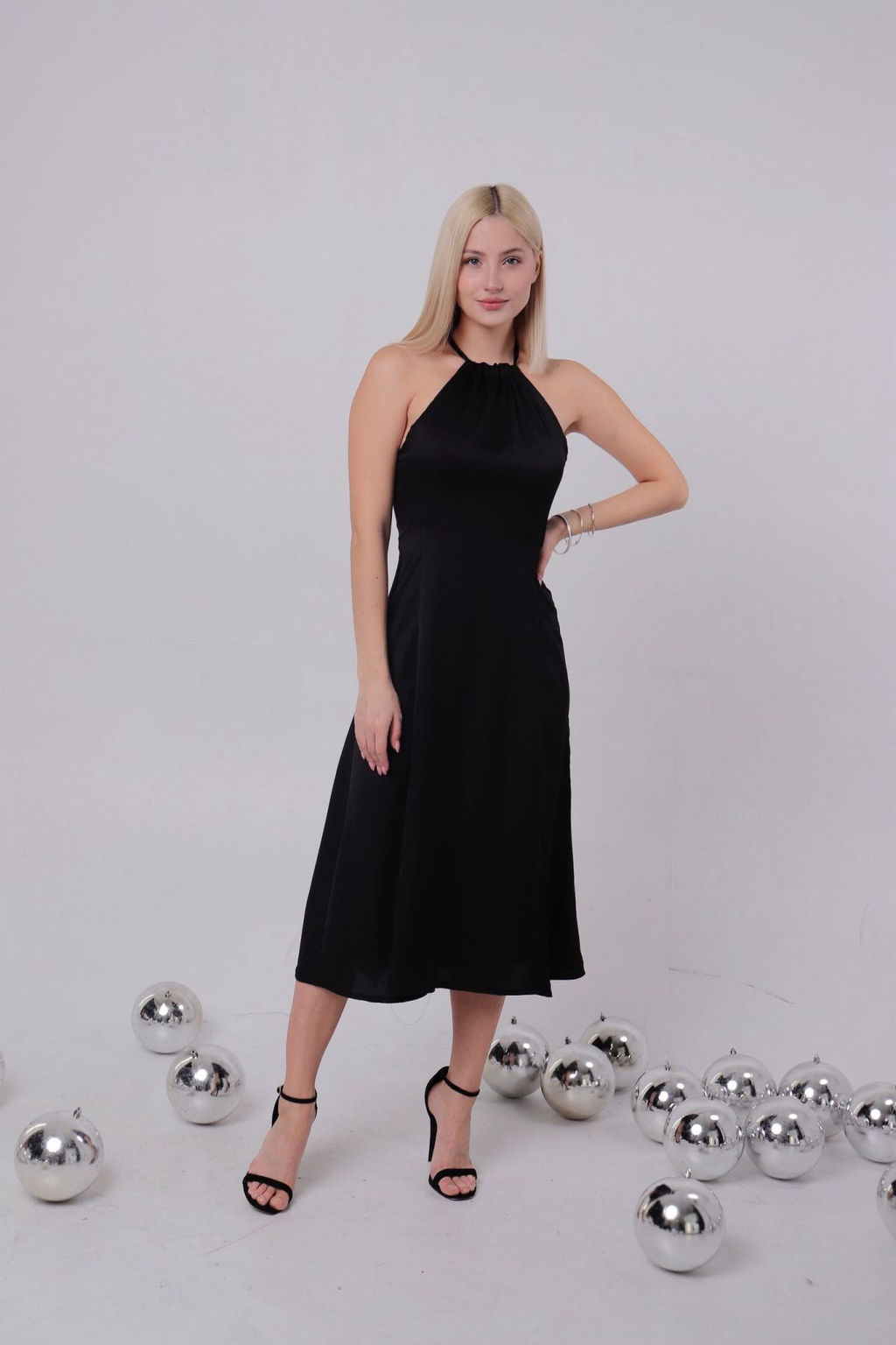 Вечернее платье-американка чёрное - Martichelli фото 8