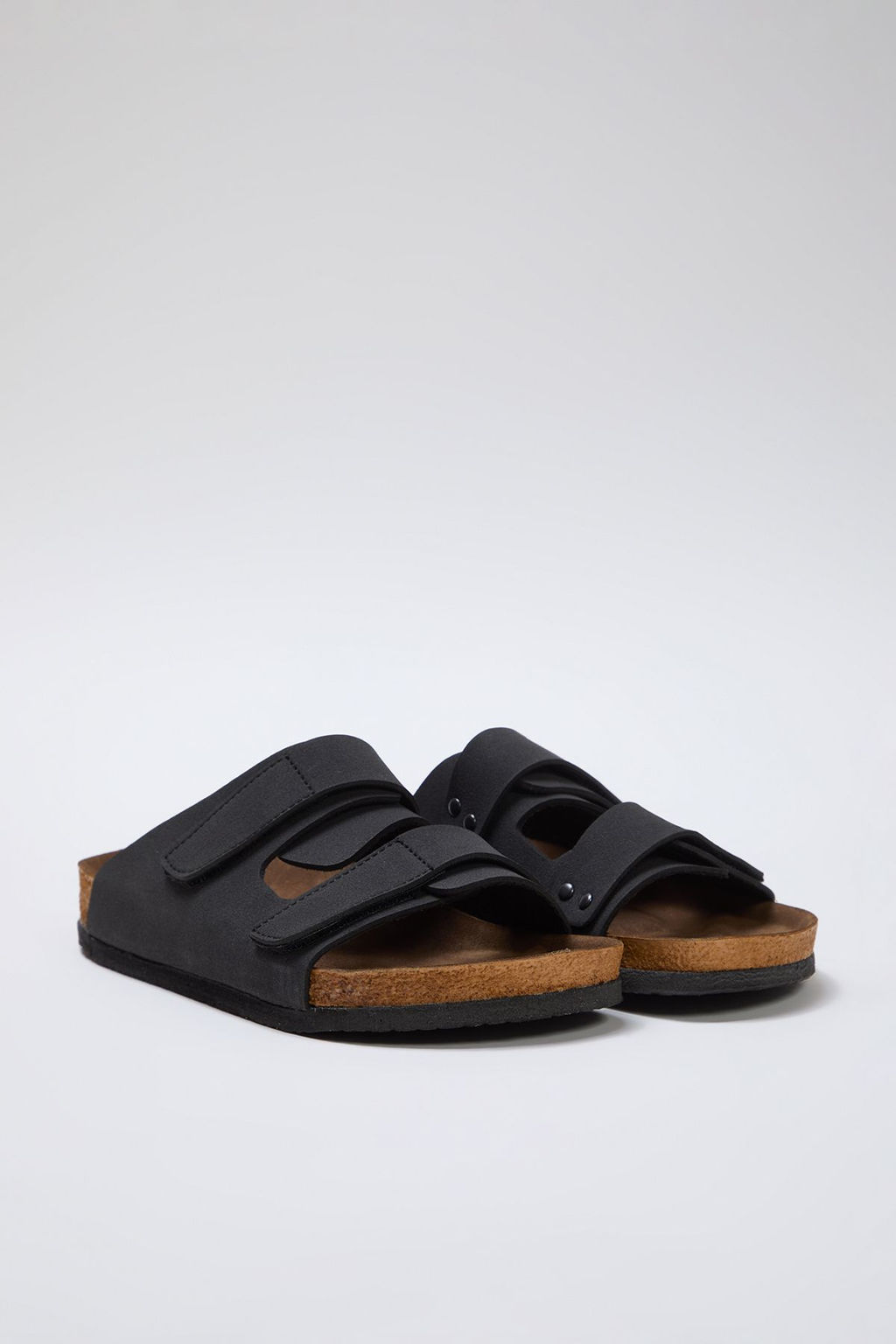 Trendyol Shoes Vizon Cift C?rt Bantl? Duz Kad?n Terlik TAKSS25TE00002 - Trendyolmilla фото 3