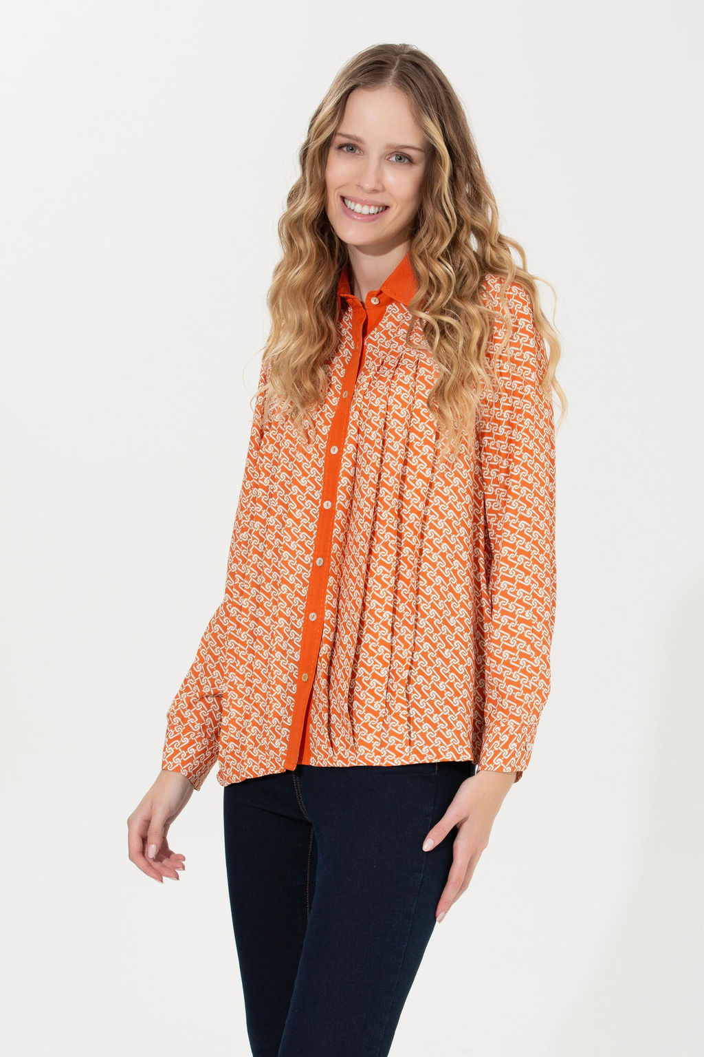 U. S. Polo Assn Женская рубашка с длинным рукавом с плиткой - U.s. polo assn фото 4