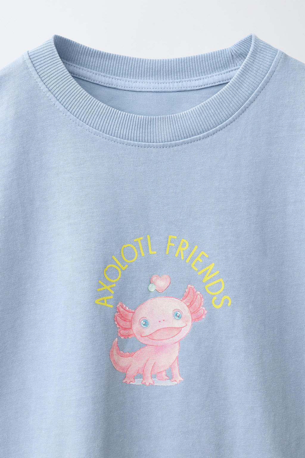 CAMISETA ESTAMPADO AXOLOTL / Azul