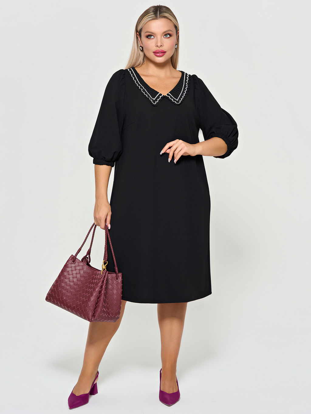 Платье 0218-2 чёрный кварц - Dora фото 118