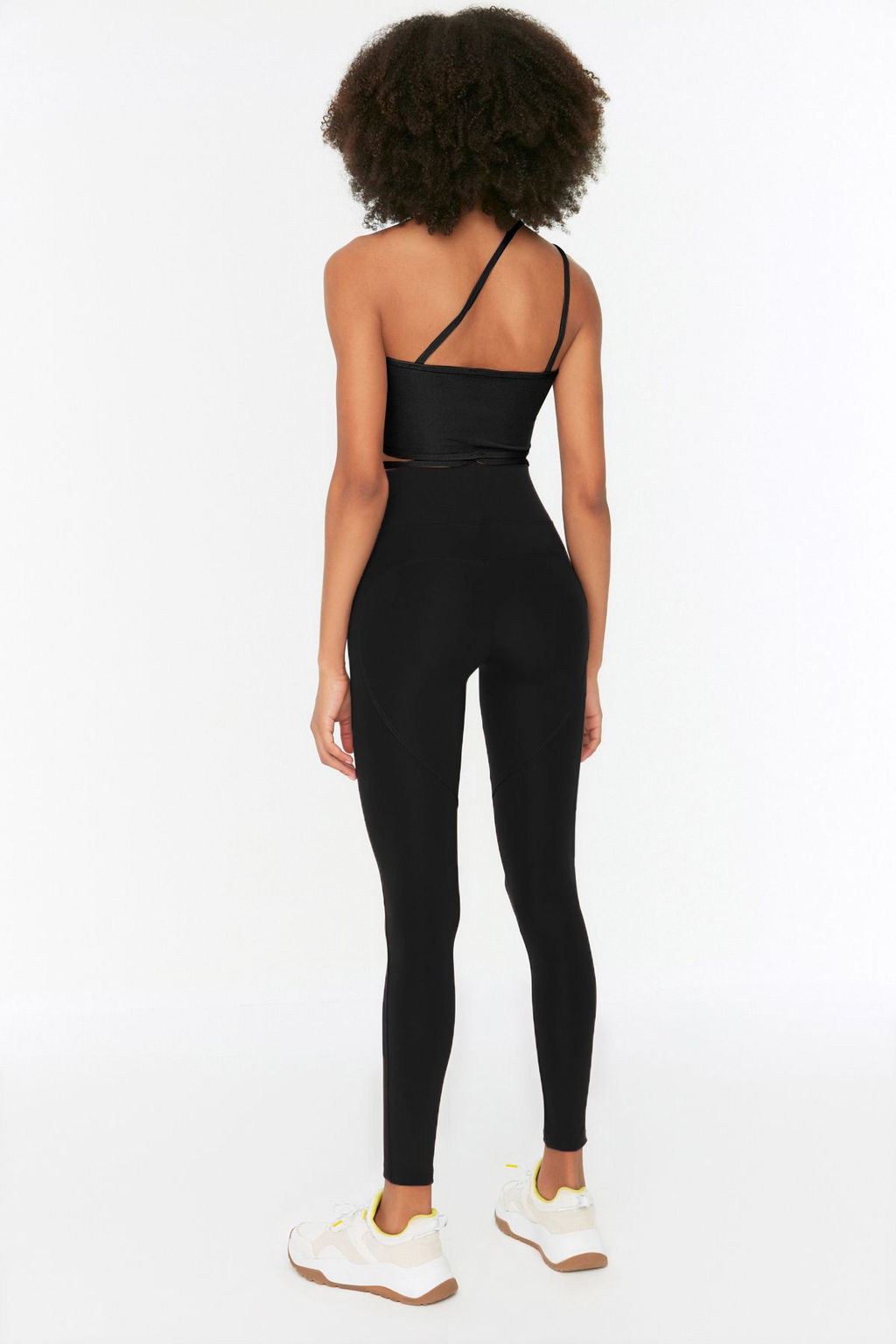 TRENDYOLMILLA Siyah Push- Up Ozellikli Tam Boy Orme Spor Tayt TWOAW21TA0030  фото 11