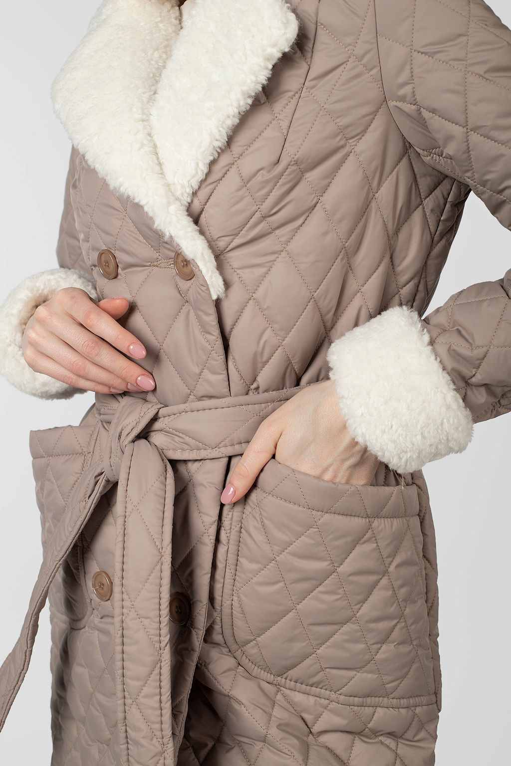 Пальто женское демисезонное (пояс) - Империя пальто фото 9