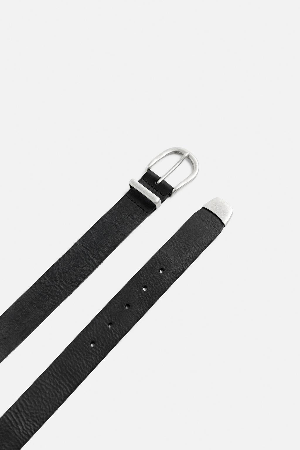 WASHED LEATHER BELT - Zara фото 2