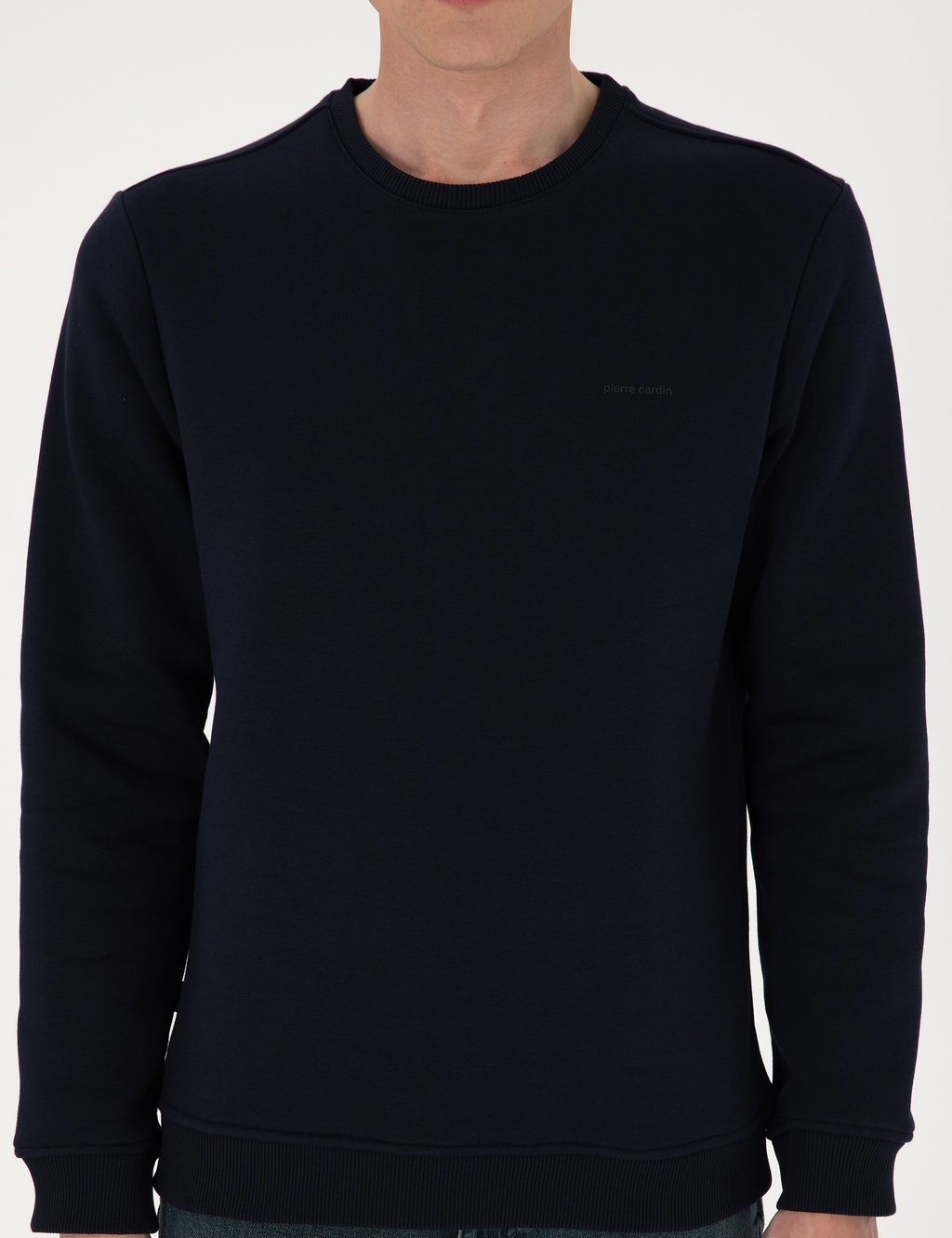 Lacivert 3 _plik Regular Fit __i Polarl_ Bisiklet Yaka Basic Sweatshirt - Pierre cardin фото 6