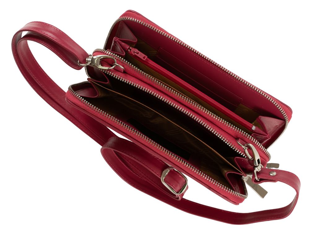 Клатч-кошелек женский Sefaro HA-2319 из кожи ската розовый 20×11×4 см  фото 3